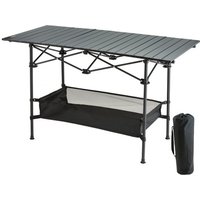 VEVOR Klapptisch Campingtisch 1150 x 550 x 700 mm, Zusammenklappbarer Gartentisch Balkontisch Mehrzwecktisch 100 kg Belastbar Aluminiumlegierung Camping Tisch Falttisch Hochtemperaturbeständig Tragbar von Vevor