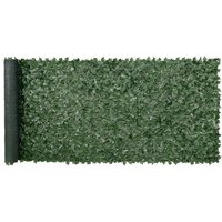 VEVOR Künstliche Hecke 401 x 150 cm Efeu Blatt Sichtschutz Seidenstoff-Blätter PE-Träger Kunststoff-Rahmenmaterial Sichtschutzgitter mit Blättern Pflanzenwand Zaun Ideal für Garten Terrasse Balkon von Vevor