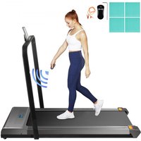 VEVOR Laufband für Unter Schreibtisch Silber, Laufband klappbar Fitnessgerät Kapazität 100 kg Lauftraining kompakt mit Handlauf im Büro zu Hause Heimtrainer Professionell von Vevor