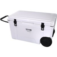 VEVOR Passive Kühlbox Eisbox 65 qt, Monbile Isolierte Kühlbox Camping Thermobox 40-45 Dosen, Campingbox Kühlschrank mit Flaschenöffner, Isolierung Kühlbox Tragbar, Eistruhe Cooler Multifunktional von Vevor