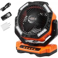 VEVOR Standventilator 334 x 173 x 370 mm Tischventilator Lüfter 362 CMF Ventilator mit 4 Geschwindigkeitsstufen Akku Ventilator 40000 mAh für Outdoor-Aktivitäten wie Camping Angeln Reisen von Vevor