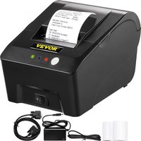 VEVOR Thermodrucker 12 V 2 A Etikettendrucker tragbarer Belegdrucker Drucker Quittungsdrucker 58 mm Schwarz 384 Punkte/Zeile Win2003/WIN XP/WIN7/WIN8/WIN10 auf ESC/POS/USB für Banknotenzähler von Vevor