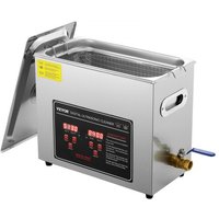 VEVOR Ultraschallreiniger Ultraschall Edelstahl-Reinigungsgerät 349 W, 6 L Ultraschallreinigungsgerät mit Digitaler Anzeige 0-30 Min, Reinigung Ultraschall für Schmuck, Brillen, Uhren usw. von Vevor