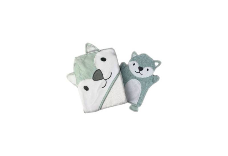 VewoTex Badetuch 2er Pack Baby Badeset » Kinder Kapuzen Badetuch & Waschhandschuh, Baumwolle (Set, 1-St), Frottee » reine Baumwolle » Wasch Handschuh & Handtuch von VewoTex