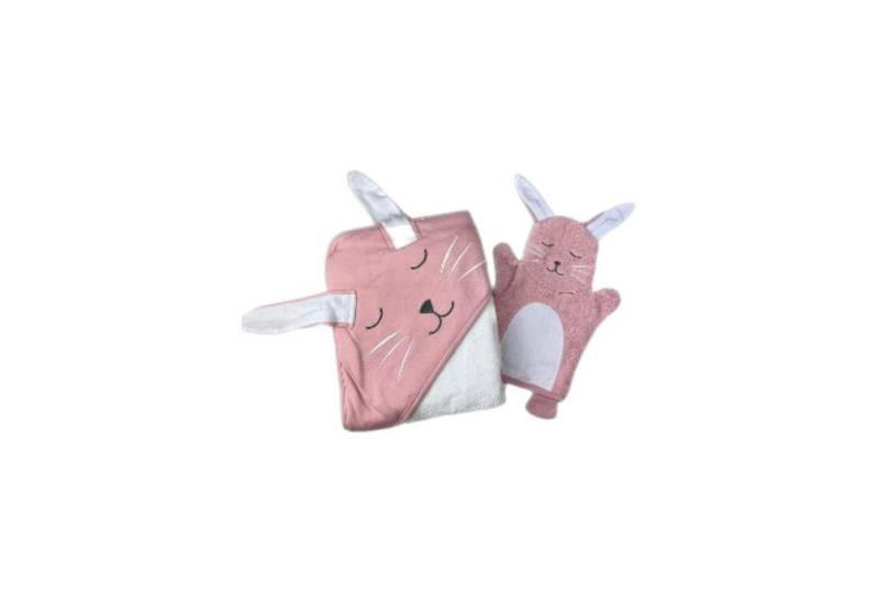 VewoTex Badetuch 2er Pack Baby Badeset » Kinder Kapuzen Badetuch & Waschhandschuh, Baumwolle (Set, 1-St), Frottee » reine Baumwolle » Wasch Handschuh & Handtuch von VewoTex