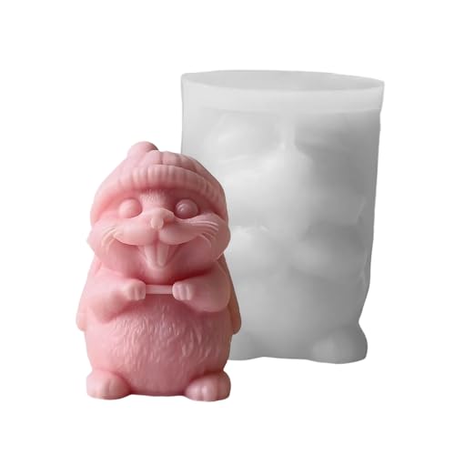 Einfache Veröffentlichung Von Silikonform Blockieren Groundhog Statuen Formen Kerzen Silikonformen Für Verschiedene Materialien Geeignet von Vexebnular