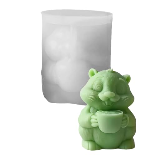 Einfache Veröffentlichung Von Silikonform Blockieren Groundhog Statuen Formen Kerzen Silikonformen Für Verschiedene Materialien Geeignet von Vexebnular