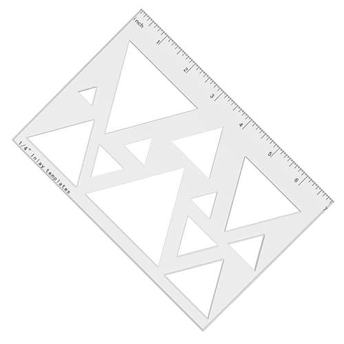 Klare Acryl Inlay Vorlage Mit Dreieck Oder Herz Designs Router Schablone Für Dekorative Holzbearbeitungsprojekte Tool von Vexebnular