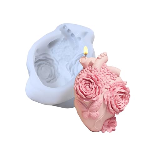 Künstlerische Blütenblatt Herz Silikon Backform Kerze Crafting Formen Für Kreative Handwerksmittel Und Basteldekorationen Professionelle Kerzenherstellung Schimmelpilze Künstlerische Blütenblatt Herz Silikon Backform Kerze Crafting Formen Für Kreative Handwerksmittel Und Basteldekorationen Professionelle Kerzenherstellung Schimmelpilze von Vexebnular