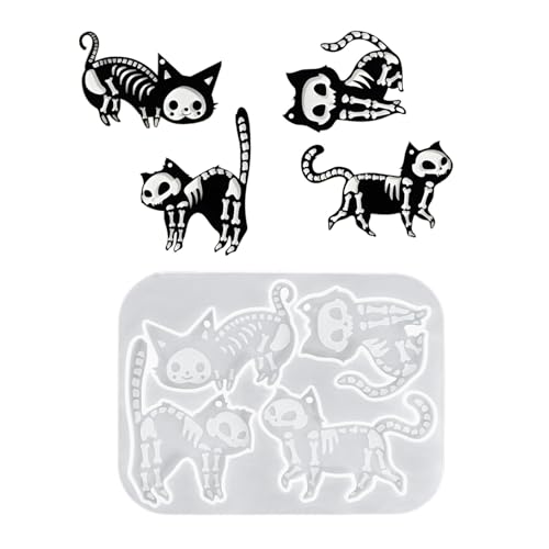 Schöne Katzen Silikonform Halloween Dekoration Crafting Tool Für Harzschlüsselkettenanhänger Lebensmittel Sichere Materialien Projizieren Flexible Silikon Backform Schöne Katzen Silikonform Halloween Dekoration Crafting Tool Für Harzschlüsselkettenanhänger Lebensmittel Sichere Materialien Projizieren Flexible Silikon Backform von Vexebnular