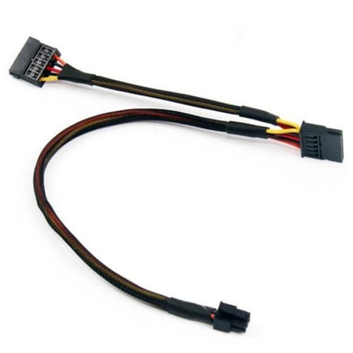 Vexebnular 6Pin Bis Double 15Pin Stromkabel Zur Nahtlosen Integration Zusätzlicher Festplatten Für 3668 3650 3268 Mainboards von Vexebnular