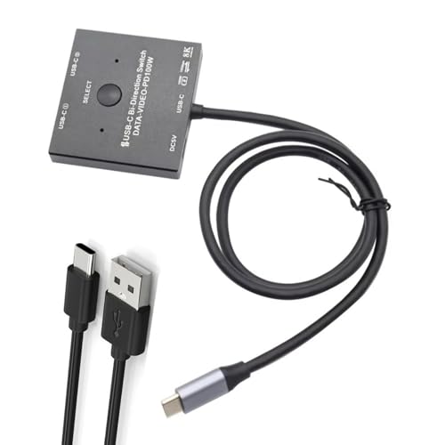 Vexebnular Bidirektionstyp C Switcher USB C KVM Switcher 2 IN1 Out/ 2IN1OUT SUPPT 8K@30Hz Video 10Gbit/ S Daten PD100W Leistung Vexebnular Bidirektionstyp C Switcher USB C KVM Switcher 2 IN1 Out/ 2IN1OUT SUPPT 8K@30Hz Video 10Gbit/ S Daten PD100W Leistung von Vexebnular