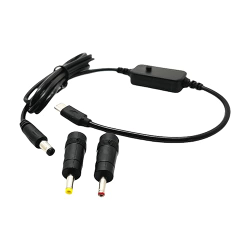 Vexebnular USB C Bis 5 5x2 1 Mm 5 V 9 V 12 V 15V 20V Einstellbares Stromkabel Mit 2 Austauschbarem Adapter Für Networking Geräte Vexebnular USB C Bis 5 5x2 1 Mm 5 V 9 V 12 V 15V 20V Einstellbares Stromkabel Mit 2 Austauschbarem Adapter Für Networking Geräte von Vexebnular