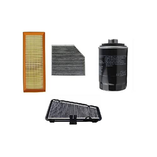 Vexilon 4 Stück Innenraumfilter, Luftfilter, Ölfilter, for, A4 B8 2007–2016, A5 8T 8F 2009–2017, for, Q5 8R 2008–2019(4 Pcs Filter Set) von Vexilon