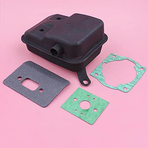 Vexilon Auspuff 40 5 430 Zylinder Vergaser Dichtung Set Pinsel Cutter Gras Trimmer Ersetzen Werkzeug Teil Kettensägen-Schalldämpfer-Kit von Vexilon