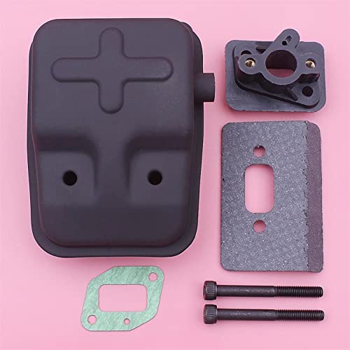 Vexilon Auspuff Schalldämpfer Schrauben W Intake Dichtung Set 40 5 430 Kettensäge Rasenmäher Teile Kettensägen-Schalldämpfer-Kit von Vexilon