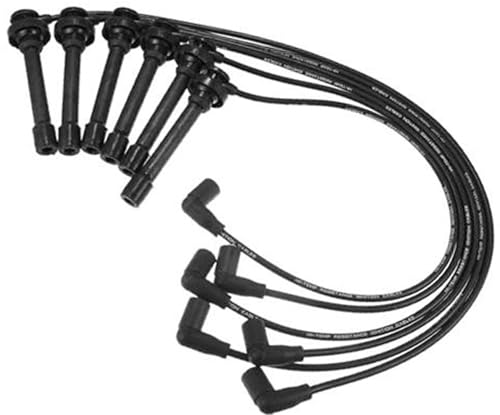 Vexilon Auto-Zündkerzenspulenkabel, Zündspulenkabelbaumkabel 7 mm, for Mitsubishi, Diamante V6 3,5 l 1997–2004 Nr. MD335931, 6 Stück Zündkabel von Vexilon