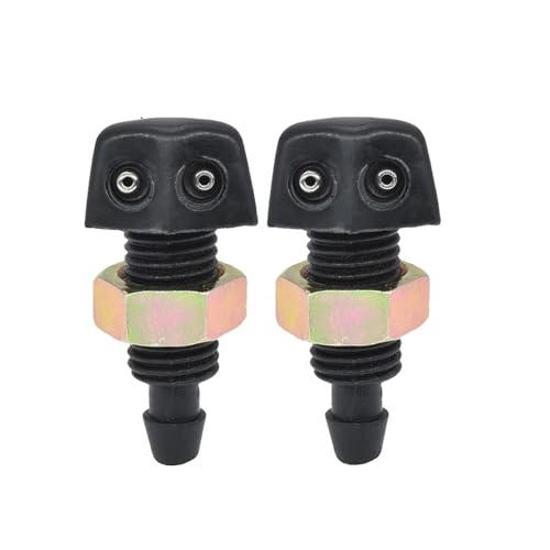 Vexilon Erick's Wiper 2 x Universal-Frontscheibenwaschanlage, Wischerdüse, Strahlsprüher, Sprinkler, Wasserauslauf, Schraubbefestigung, Sprühgerät Scheibenwaschdüse von Vexilon