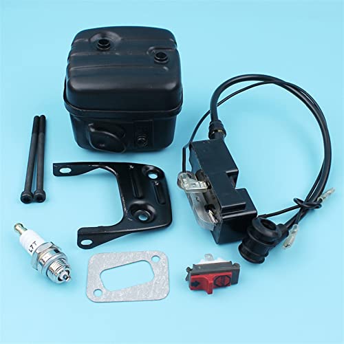 Vexilon Schalldämpfer-Auspuffschrauben, Zündspulenkerzen-Dichtungssatz, for Husqvarna, 340 345 346XP 350 351 353 Kettensäge, Zündkerzen-Stoppschalter Kettensägen-Schalter-Kit Vexilon Schalldämpfer-Auspuffschrauben, Zündspulenkerzen-Dichtungssatz, for Husqvarna, 340 345 346XP 350 351 353 Kettensäge, Zündkerzen-Stoppschalter Kettensägen-Schalter-Kit von Vexilon