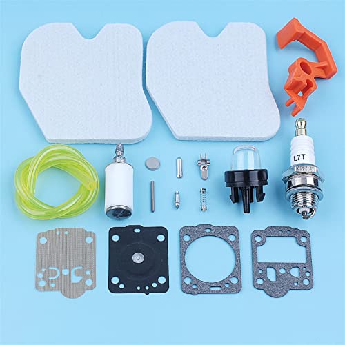 Vexilon Service Tune Up Carb Kit, for Husqvarna, 235 236 240 240E 235E Kettensäge 545061801 Luft Kraftstoff Filter Linie Primer Birne Schalter Steuerung Kettensägen-Schalter-Kit von Vexilon
