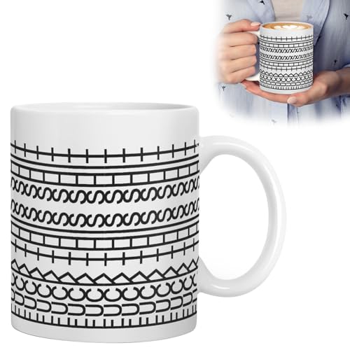 This Tasse,11 Unzen Kaffeetasse mit Versteckter Botschaft,Originelles kreatives Geschenk aus Keramik für Kaffeeliebhaber,Einzigartiger Humorvoller Trinkbecher für Erwac(Weiß,1Pcs) von Vexran