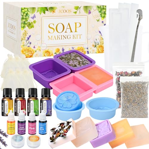 Vezerd Seife Selber Machen, Kreative Bastelset Erwachsene DIY Set Seifenherstellung mit Seifenform, Rohseife und Seifenbasis, Badebomben Seifen Selber Machen Set für Kinder, Als Geschenk Vezerd Seife Selber Machen, Kreative Bastelset Erwachsene DIY Set Seifenherstellung mit Seifenform, Rohseife und Seifenbasis, Badebomben Seifen Selber Machen Set für Kinder, Als Geschenk von Vezerd