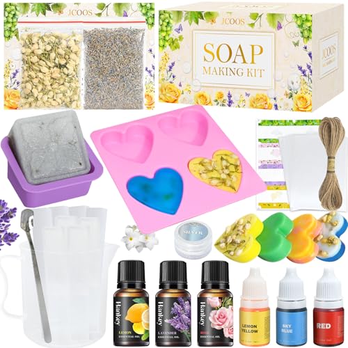 Vezerd Seife Selber Machen, Kreative Bastelset Erwachsene DIY Set Seifenherstellung mit Seifenform, Seifenbasis und Rohseife, Badebomben Seifen Selber Machen Set für Kinder/Anfänger, Als Geschenk Vezerd Seife Selber Machen, Kreative Bastelset Erwachsene DIY Set Seifenherstellung mit Seifenform, Seifenbasis und Rohseife, Badebomben Seifen Selber Machen Set für Kinder/Anfänger, Als Geschenk von Vezerd
