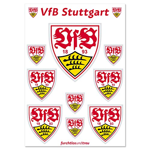 VfB Stuttgart Aufkleber 10er Set von VfB Stuttgart