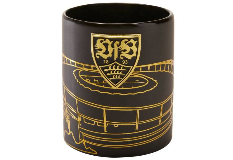 VfB Stuttgart Tasse VfB Stuttgart Tasse Metallic Stadion Schwarz-Gold Lizenzartikel, Keramik VfB Stuttgart Tasse VfB Stuttgart Tasse Metallic Stadion Schwarz-Gold Lizenzartikel, Keramik von VfB Stuttgart