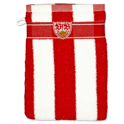 VfB Stuttgart Waschhandschuh gestreift von VfB Stuttgart