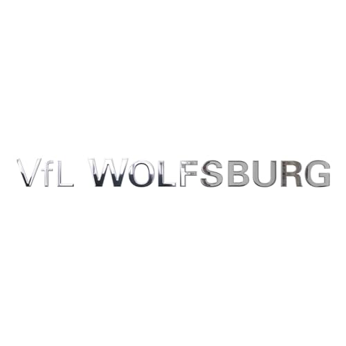 VfL Wolfsburg Aufkleber Sticker ** Chromflex - Schriftzug ** in 16cm x 1,3cm von VfL Wolfsburg