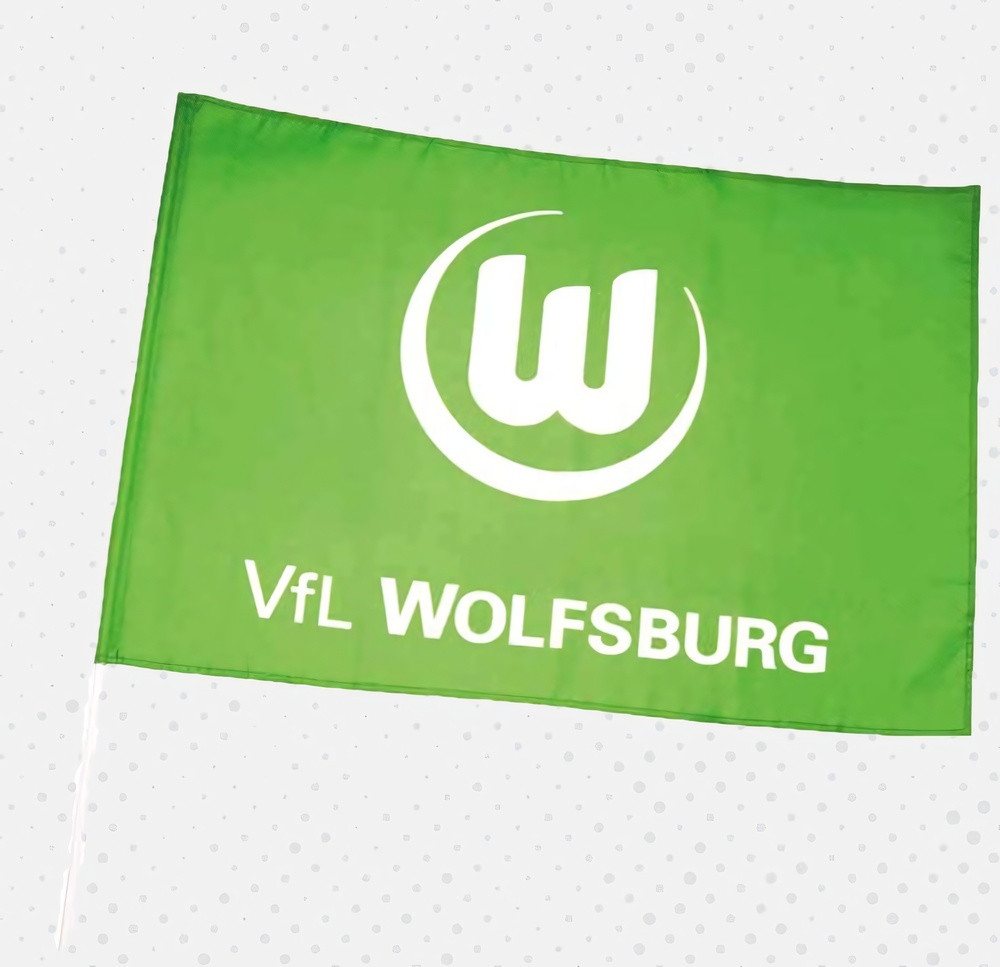 VfL Wolfsburg Dekoobjekt Schwenkfahne Logo von VfL Wolfsburg