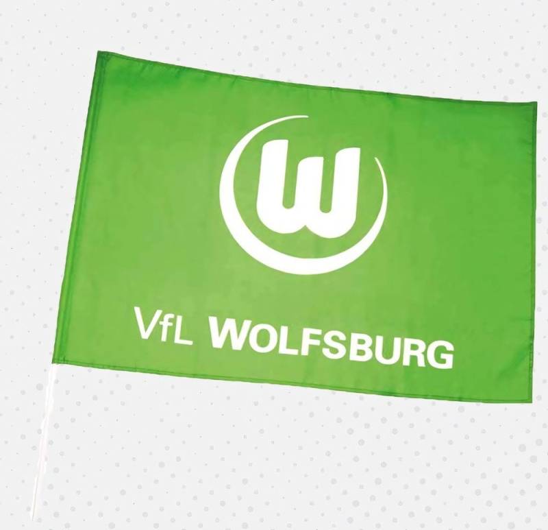 VfL Wolfsburg Dekoobjekt Schwenkfahne Logo von VfL Wolfsburg