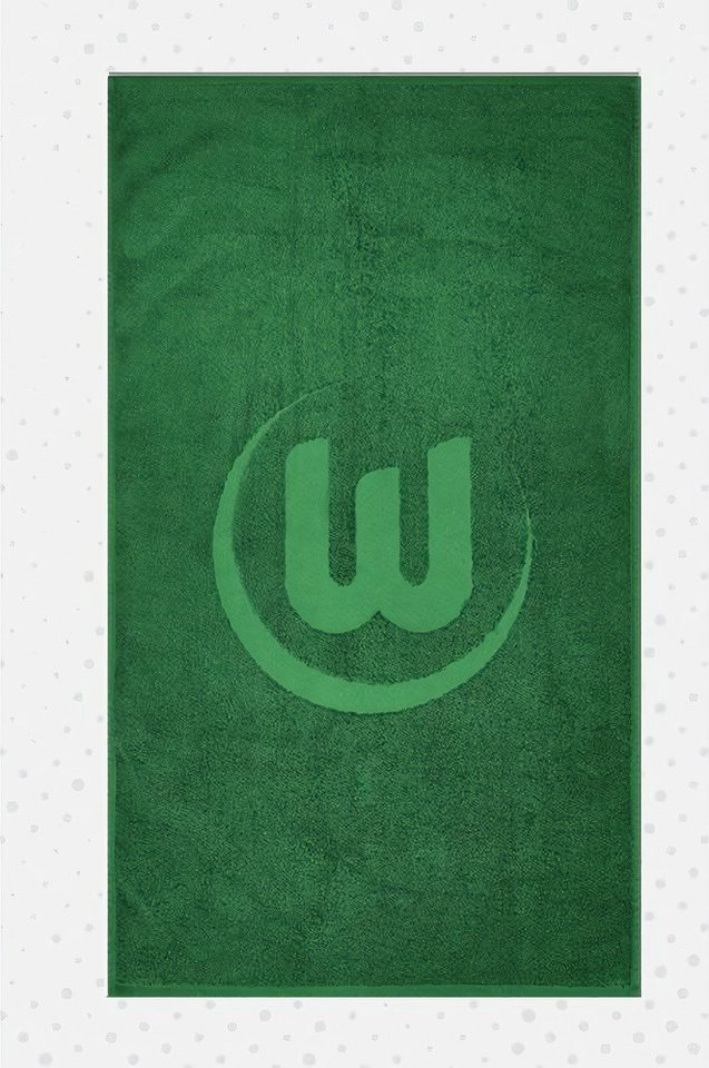 VfL Wolfsburg Handtücher Handtuch Logo Dunkelgrün von VfL Wolfsburg