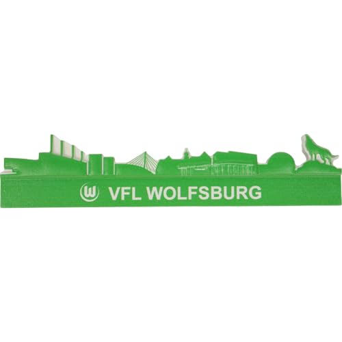 VfL Wolfsburg Magnet Skyline in 11 x 1,3 cm; Polyresin von VfL Wolfsburg