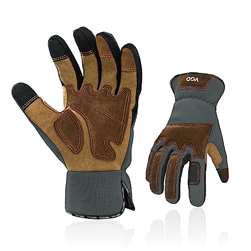 Vgo... 1 Paar Gartenarbeitshandschuhe, Sicherheitshandschuhe，Arbeitshandschuhe für Damen, pannensicher, dornensicher, Anti-Rutsch (SL7475) von Vgo...