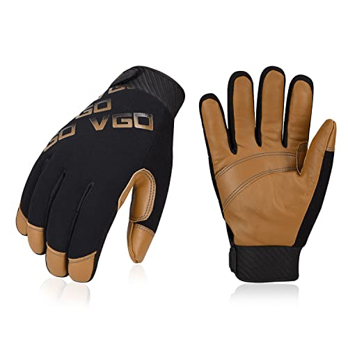 Vgo... 1 Paar Mechaniker-Handschuhe, hohe Geschicklichkeit, leicht, abriebfest (GA9603) von Vgo...