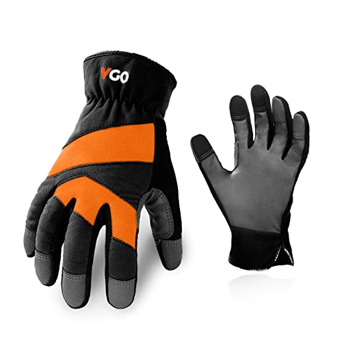 Vgo... 1 Paar Sicherheits-Arbeitshandschuhe, Mechaniker-Handschuhe, Rigger-Handschuhe, abriebfest, leicht (PU7741) von Vgo...