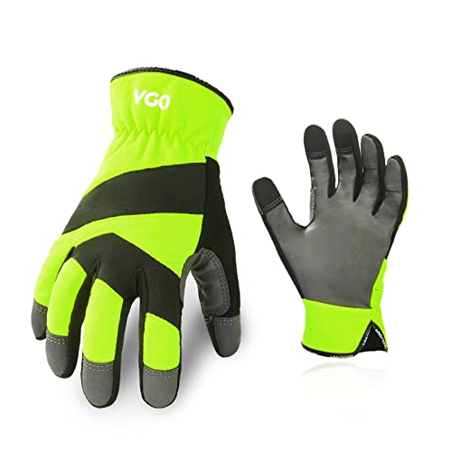 Vgo... 1 Paar Sicherheits-Arbeitshandschuhe, Mechaniker-Handschuhe, Rigger-Handschuhe, abriebfest, leicht (PU7741) von Vgo...