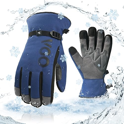 Vgo... 1 Paar wasserdichte Winterarbeitshandschuhe, Arbeitshandschuhe für kaltes Wetter，isolierte -20℃/-4°F Handschuhe(SL7761FLWP) von Vgo...