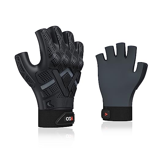 Vgo... NGG X1 1Paar nahtlose Halbfinger-Handschuhe für Mechaniker, Arbeitshandschuhe mit Knöchelaufschlag (TP1136) von Vgo...