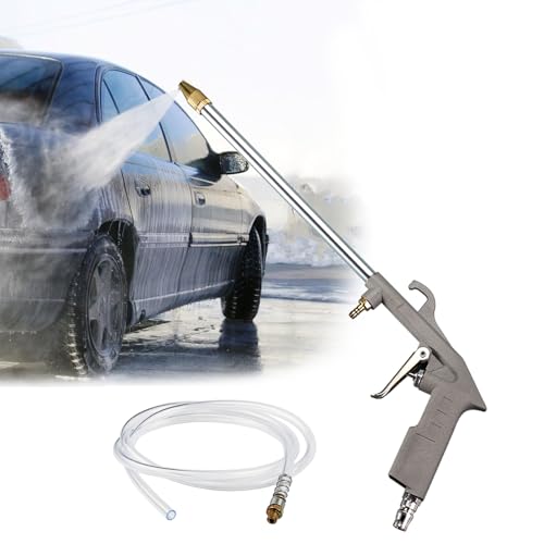 Hochleistungs-Druckluftpistole, Ausblaspistole Druckluft, Air Blow Gun Pneumatic Engine Cleaning Gun, Blaspistole Mit Ergonomischer Griff, for Cleaning/Blowing Out Cavities Etc (Grau) von Vgpbphj