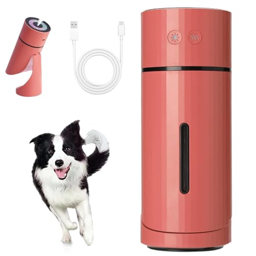 Pawbreath 2.0 Dog Humidifier- 100% Pet-Safe,No Risks, Mini Dog Humidifiers with Whisper-Quiet/90° Adjustable Mist, Color-Changing Accent Light, Moisturized Environment for Dogs (Red) von Vgpbphj