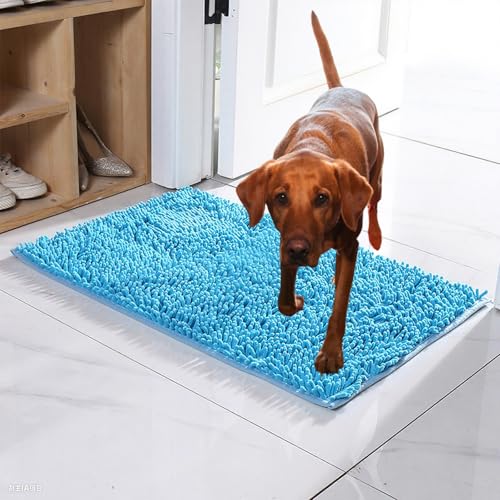 Premium - CleanyMat, Schmutzfangmatte für Hund & Mensch, Eingangsmatte Besteht Für jeden Untergrund geeignet, rutschfest Und Maschinenwaschbar Fußmatte (D, 40 * 60cm) von Vgpbphj