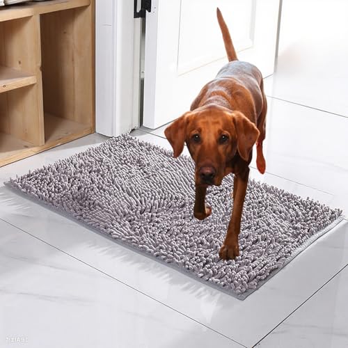 Vgpbphj Premium - CleanyMat, Schmutzfangmatte für Hund & Mensch, Eingangsmatte Besteht Für jeden Untergrund geeignet, rutschfest Und Maschinenwaschbar Fußmatte (A, 80 * 120cm) von Vgpbphj