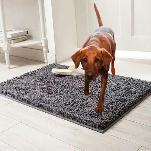 Vgpbphj Premium - CleanyMat, Schmutzfangmatte für Hund & Mensch, Eingangsmatte Besteht Für jeden Untergrund geeignet, rutschfest Und Maschinenwaschbar Fußmatte (N, 60 * 90cm) von Vgpbphj
