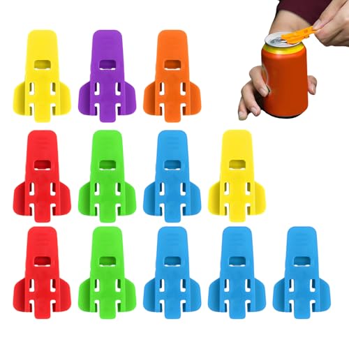 12 Stück Easy Tab Opener Drink Protector Dosenverschluss Getränkedosen Farbcodierter Getränkedosenöffner Manuell Getränkedosens Ringöffner Bier Soda Cola Getränke Getränkedosens Tab Öffner Einfacher 12 Stück Easy Tab Opener Drink Protector Dosenverschluss Getränkedosen Farbcodierter Getränkedosenöffner Manuell Getränkedosens Ringöffner Bier Soda Cola Getränke Getränkedosens Tab Öffner Einfacher von Vgvgaj