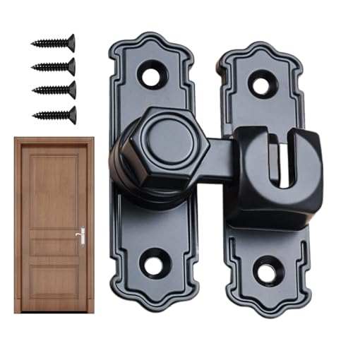 90-Grad-Verriegelung – Scheunenschloss, sichere Verstärkung mit verstärkten Befestigungen für Schranktüren, Badezimmer, Tiersicherheit, Waschraum, Wohnmobileingang und 90-Grad-Verriegelung – Scheunenschloss, sichere Verstärkung mit verstärkten Befestigungen für Schranktüren, Badezimmer, Tiersicherheit, Waschraum, Wohnmobileingang und von Vgvgaj