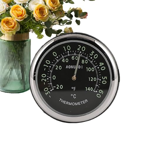Analoge Uhr für Auto – Miniatur-Hygrometer für Auto mit selbstklebender Halterung | Leuchtuhr für Belüftung von Fahrzeugen, SUV, LKW und Innenraum Analoge Uhr für Auto – Miniatur-Hygrometer für Auto mit selbstklebender Halterung | Leuchtuhr für Belüftung von Fahrzeugen, SUV, LKW und Innenraum von Vgvgaj