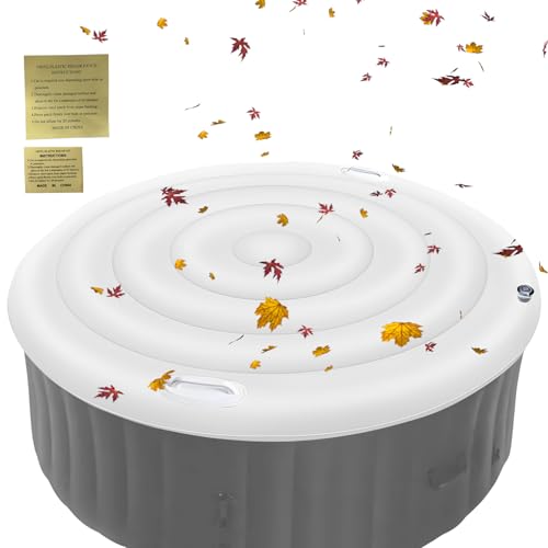 Aufblasbare Whirlpool-Abdeckung – aufblasbare Abdeckung für Spa mit Griff – wasserdichtes Zubehör für Außenschutz vor Wind, Schnee und Schmutz von Vgvgaj